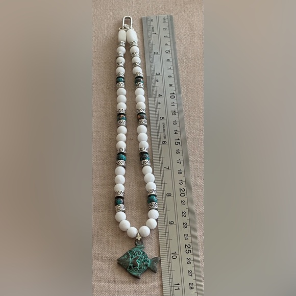 20-1/2 inch Alabaster bead Necklace NWOT - Picture 9 of 9